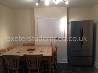 living area and white board