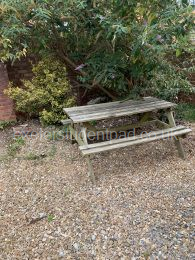 rear yard picnic area  (note also separate conservatory/bike store/clothes drying area  also).