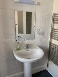 washbasin in shower room 